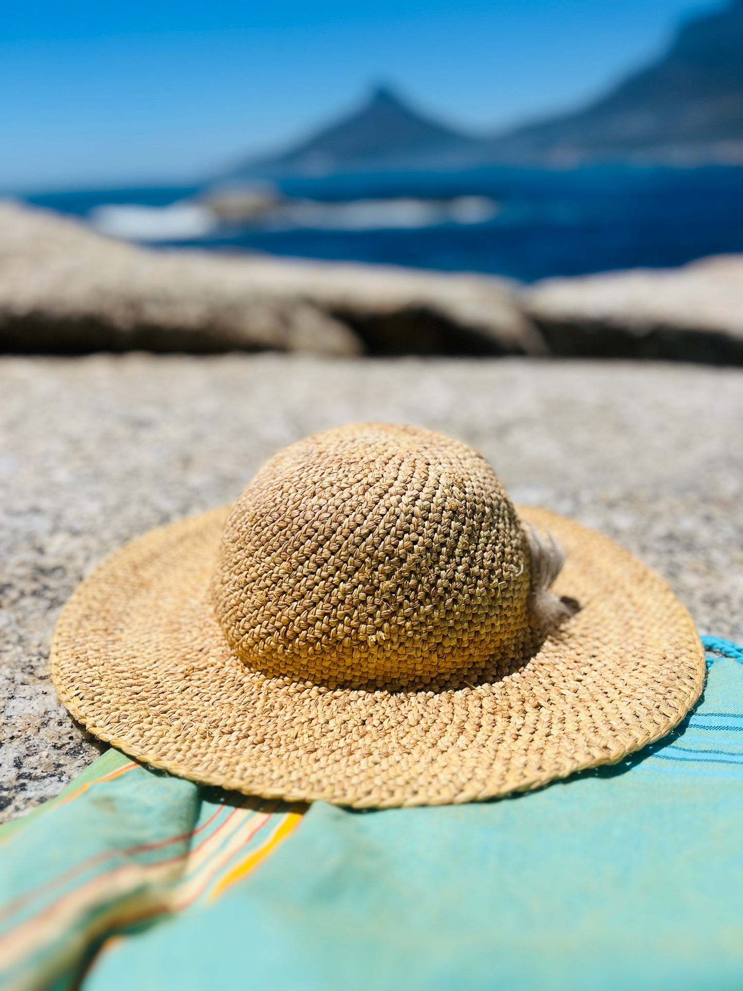 Handwoven Raffia Sun Hat - Artisan Made