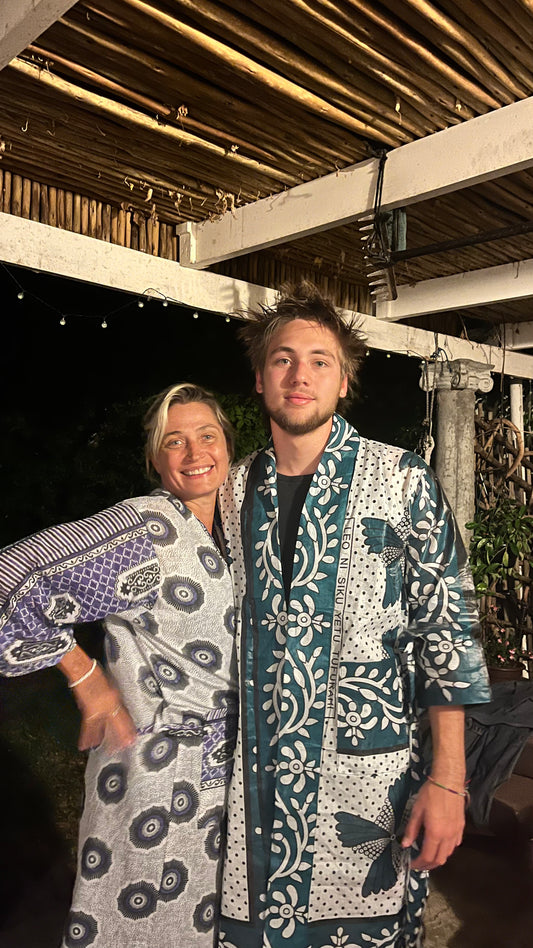 Kanga Kimono - Handmade Zanzibar Cotton