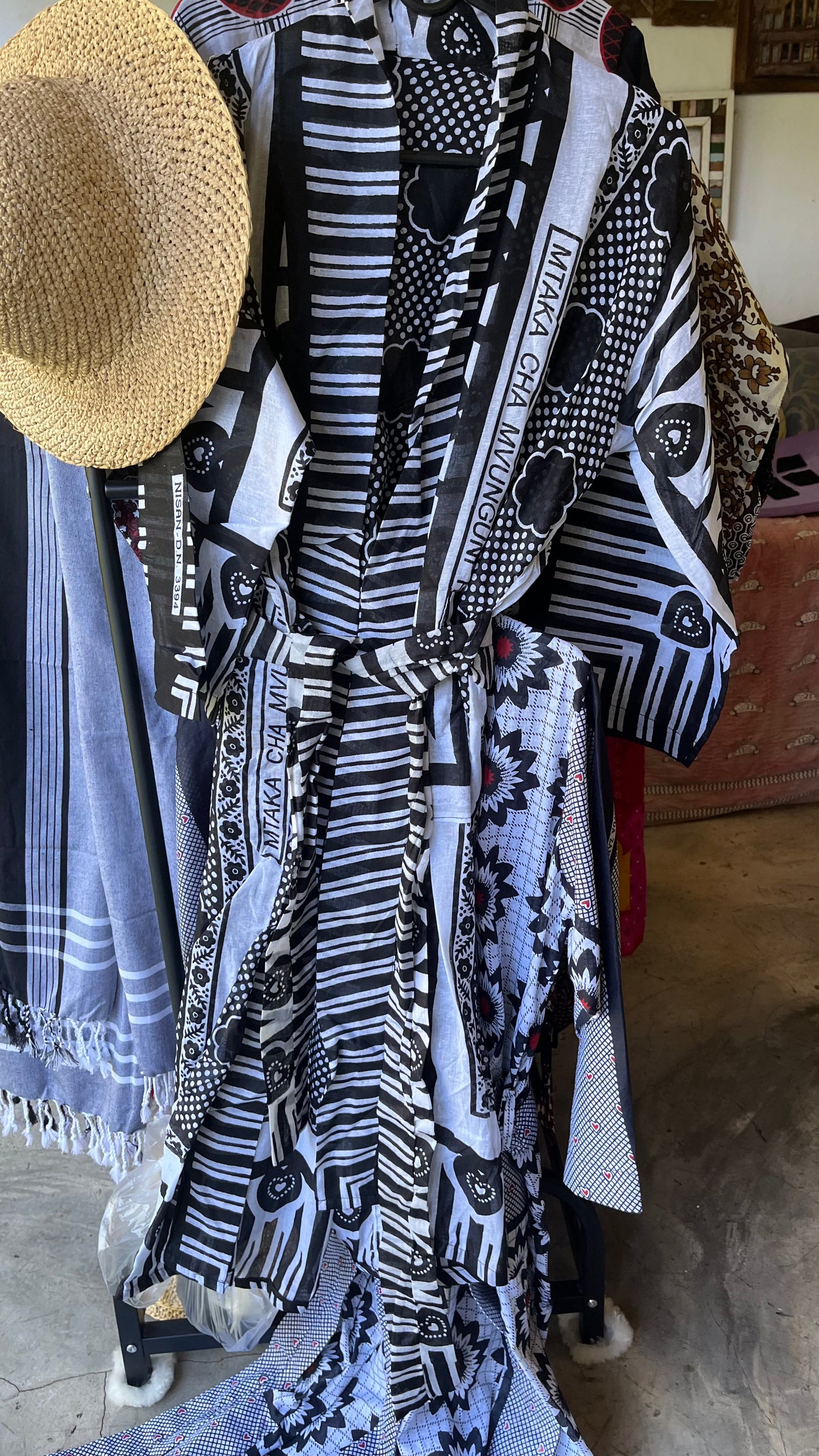 Kanga Kimono - Handmade Zanzibar Cotton